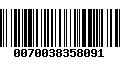 Código de Barras 0070038358091