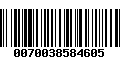 Código de Barras 0070038584605