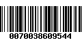 Código de Barras 0070038609544