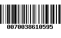 Código de Barras 0070038610595