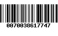 Código de Barras 0070038617747