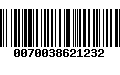 Código de Barras 0070038621232