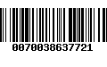 Código de Barras 0070038637721