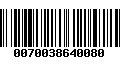 Código de Barras 0070038640080