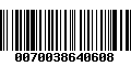 Código de Barras 0070038640608