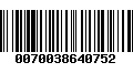 Código de Barras 0070038640752