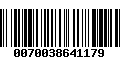 Código de Barras 0070038641179