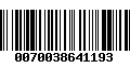 Código de Barras 0070038641193