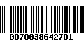 Código de Barras 0070038642701