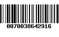 Código de Barras 0070038642916