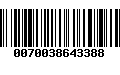 Código de Barras 0070038643388