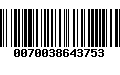 Código de Barras 0070038643753