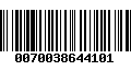 Código de Barras 0070038644101