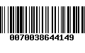 Código de Barras 0070038644149