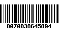 Código de Barras 0070038645894