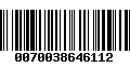 Código de Barras 0070038646112