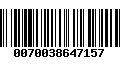 Código de Barras 0070038647157