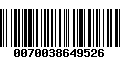 Código de Barras 0070038649526