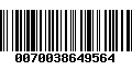 Código de Barras 0070038649564