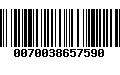 Código de Barras 0070038657590