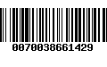 Código de Barras 0070038661429