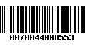 Código de Barras 0070044008553