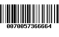 Código de Barras 0070057366664