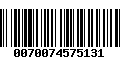 Código de Barras 0070074575131