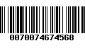 Código de Barras 0070074674568