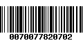 Código de Barras 0070077820702