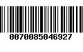 Código de Barras 0070085046927