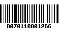 Código de Barras 0070110001266