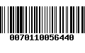 Código de Barras 0070110056440