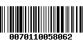 Código de Barras 0070110058062