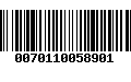 Código de Barras 0070110058901