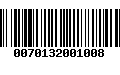 Código de Barras 0070132001008