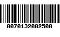 Código de Barras 0070132002500