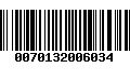 Código de Barras 0070132006034