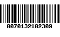 Código de Barras 0070132102309