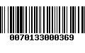 Código de Barras 0070133000369