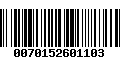 Código de Barras 0070152601103