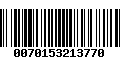 Código de Barras 0070153213770