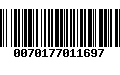 Código de Barras 0070177011697