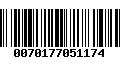 Código de Barras 0070177051174