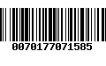 Código de Barras 0070177071585