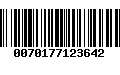 Código de Barras 0070177123642