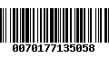 Código de Barras 0070177135058