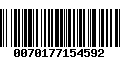 Código de Barras 0070177154592