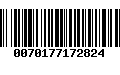 Código de Barras 0070177172824