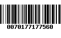 Código de Barras 0070177177560